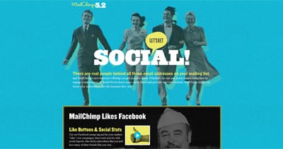 MailChimp 5.2 Website Screenshot
