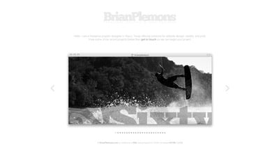 Brian Plemons Website Screenshot