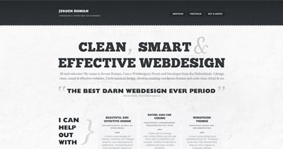 Jeroen Homan Website Screenshot