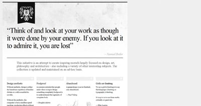 Inspire Website Screenshot