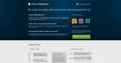 Elegant Banners Website Screenshot