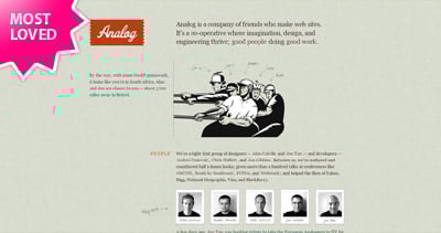 Analog Website Screenshot