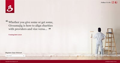 Giveamajig Website Screenshot