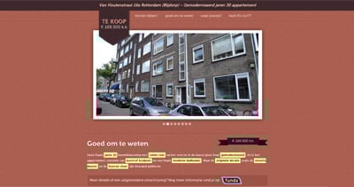 Te Koop Website Screenshot