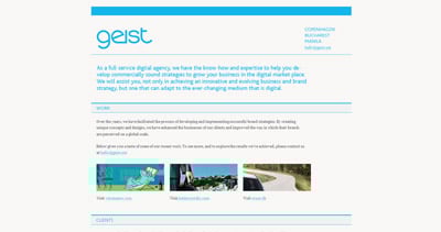 Geist Website Screenshot