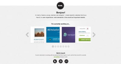 Danny Keane Website Screenshot