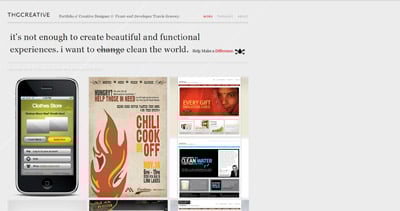 THG Creative Website Screenshot