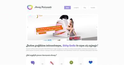 Maciej Pieńczewski Website Screenshot