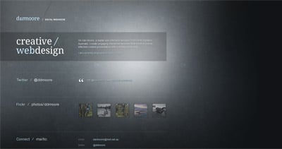 Dan Moore Website Screenshot