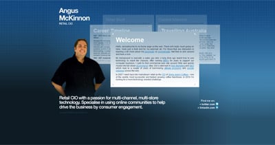 Angus McKinnon Website Screenshot