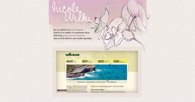 Nicole Wilke Website Screenshot