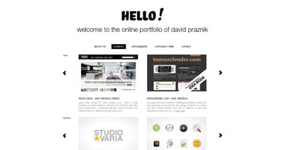 David Praznik Website Screenshot