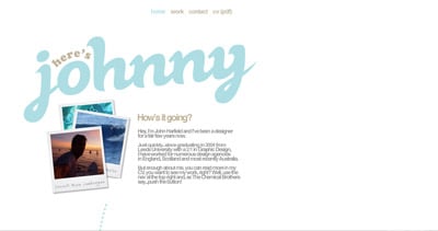 John Harfield Website Screenshot