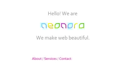 Neonora Website Screenshot