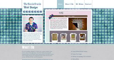 TheKevinIrwin Website Screenshot