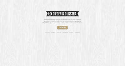 Diederik Dijkstra Website Screenshot
