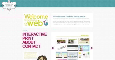 Adrianna Dziuba Website Screenshot