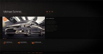 Michael Schmid Website Screenshot