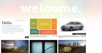 Felix Menard Website Screenshot