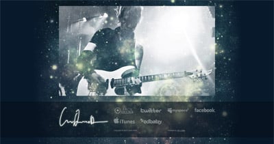 Christopher Amott Website Screenshot