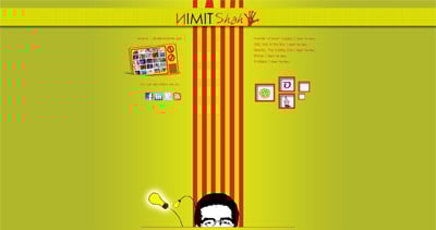 Nimit Shah Website Screenshot