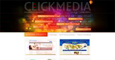 Click Media Website Screenshot