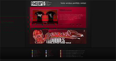 Factor D Studio Website Screenshot