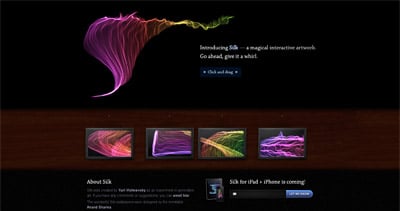 Silk Website Screenshot
