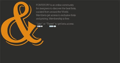 Fontstory Website Screenshot