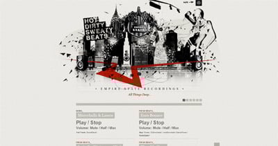 Empire State Recordings Website Screenshot