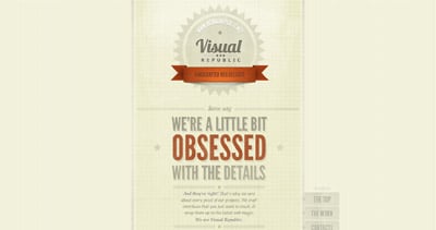 Visual Republic Website Screenshot