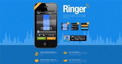 Ringer Website Screenshot