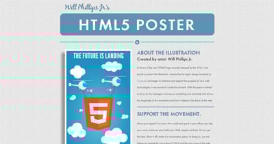 HTML5 Poster Website Screenshot