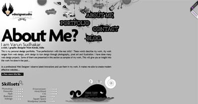 Varun Sudhakar Website Screenshot