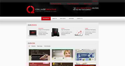 Collage Creative Website Screenshot