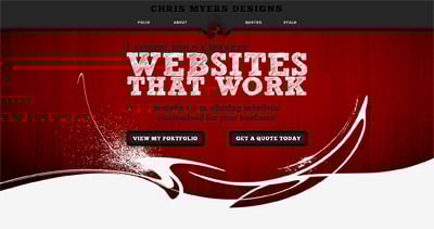 Chris Myers Designs Website Screenshot