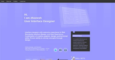 Dhanesh Website Screenshot