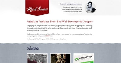 Mark Simons Website Screenshot