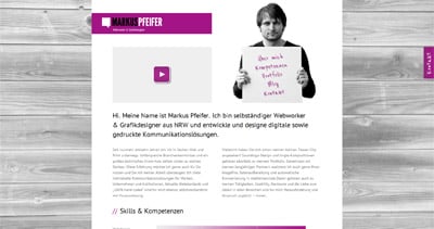 Markus Pfeifer Website Screenshot