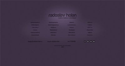 Radoslav Holan Website Screenshot