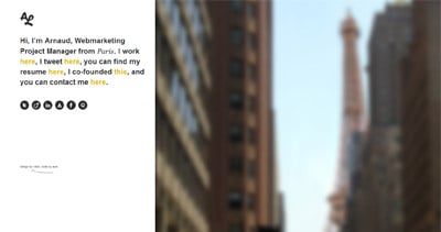 Arnaud Lachaise Website Screenshot