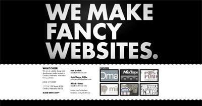 What Cheer Website Screenshot