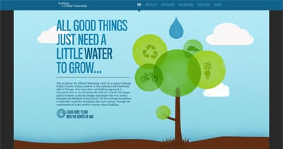 Academy for Global Citizenship Website Screenshot