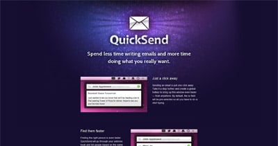 QuickSend Website Screenshot
