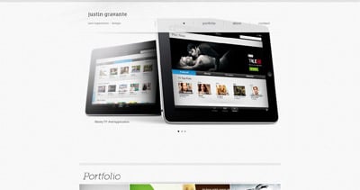 JustinGravante Website Screenshot