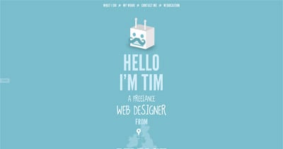 Tim Potter Website Screenshot