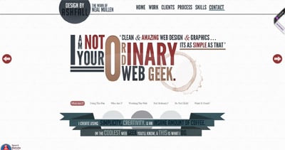 Ashfall Design Website Screenshot