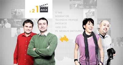 321 Akce! Website Screenshot