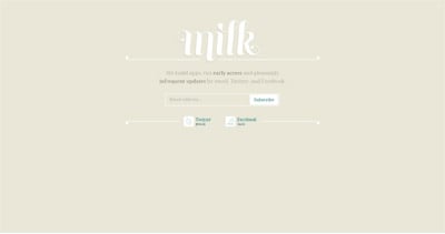 Milk Inc. Website Screenshot