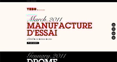 YEBO Creative Website Screenshot